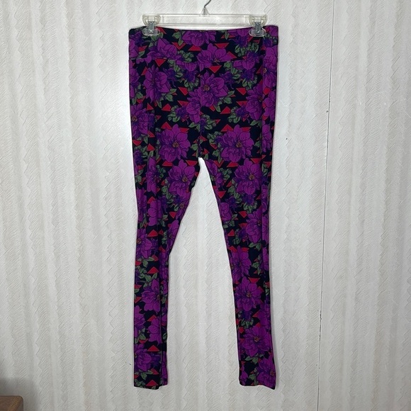 ❤️ 🆕 LULAROE Floral LEGGINGS Size M - Picture 2 of 4